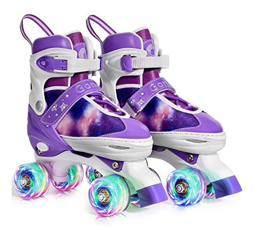 Patines De Ruedas Para Niñas,color Violeta. Marca Gonex