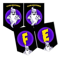 Comprar Kit Imprimible Banderín Feliz Cumple Club Misterio #1