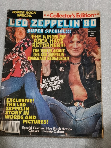 Revista En Inglés Súper Especial Led Zeppelin 1980