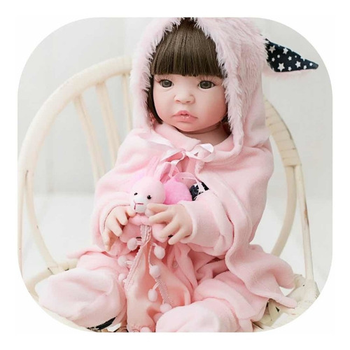 Imagem 6 de 10 de Bebê Reborn 53cm Realista Verdade Barato - 16 Itens