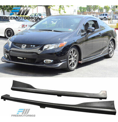 Fit Honda Civic Coupe 2012-2015 H Style Pu Side Skirts P Zzg