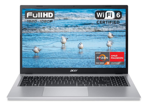 Laptop Acer Aspire 15.6  Ryzen 3 7320u 8gb 128gb Win 11 Home