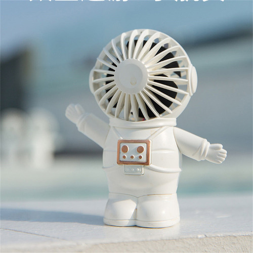 D Cute Astronaut Ventilador De Escritorio Portátil Con Bolsi