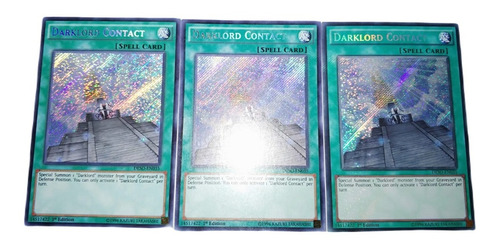 Yugioh - 3x Darklord Contact Secreta Em Inglês