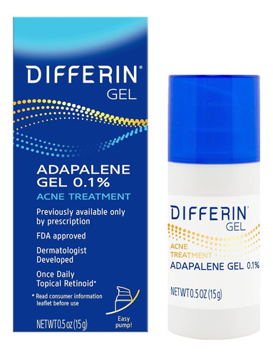 Differin Gel Pump 15gr Tratamiento Antiacné 0.1% 30 Días