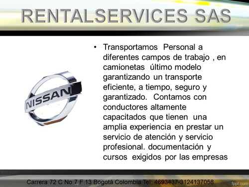 Imagen 4 de 5 de Alquiler Camionetas 4x4 Con Y Sin Conductor