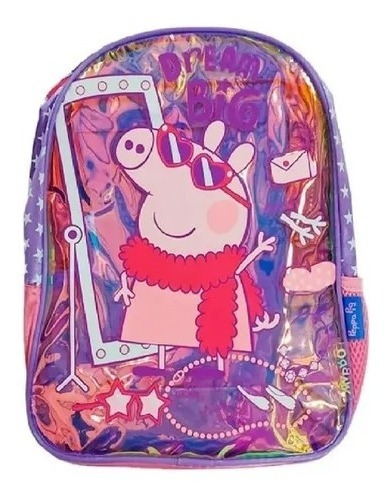 Mochila Espalda Peppa Pig -  Wabro - 12 Pulgadas- Jardín