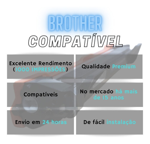 Fotocondutor + Toner Compatível Com Brother Dcp1617 / 1212