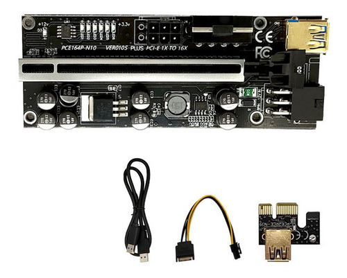 Tarjeta Vertical Riser 010s Plus Pcie 1x-16x Minería Cripto