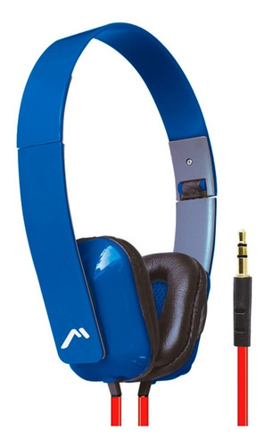 Audífonos Mitzu Alámbricos Mh-5028bl Azul Plegables End