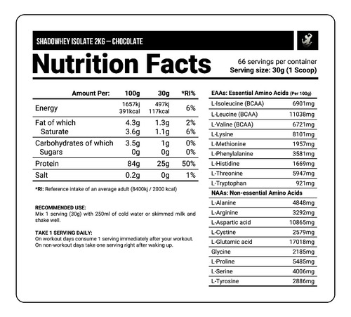 Shadowhey Isolate 2 Kg Dorian Yates