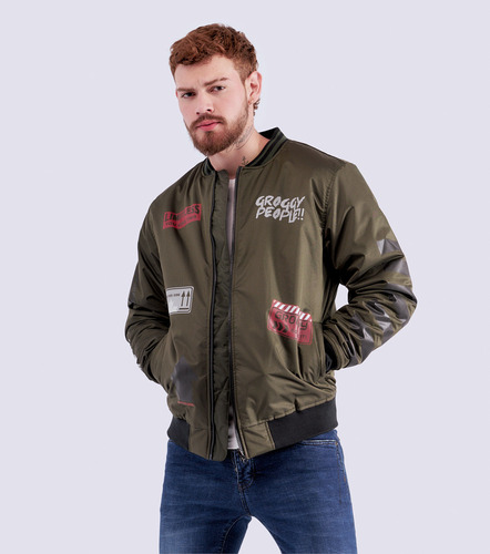 Chaqueta Para Hombre Bomber Groggy