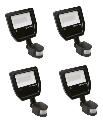 Pack X4 Reflect Led S Mov Ledvance Floodlight 20w Fria Ip65