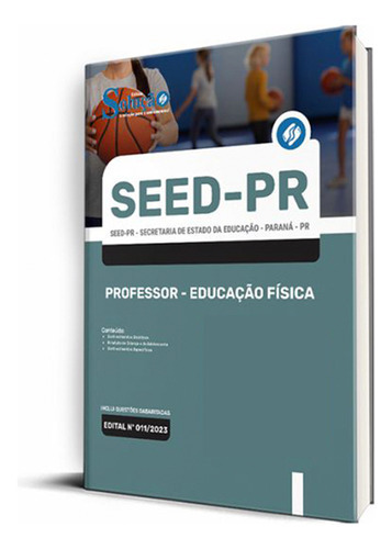 Apostila Seed-pr 2023 - Professor - Educação Física, De Professores Especializados., Vol. Único. Editora Solução Concursos, Capa Mole, Edição Oficial Em Português, 2023