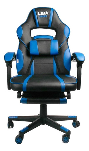 Cadeira Gamer Escritório Ergonômica Giratória Bn-w0008 Azul