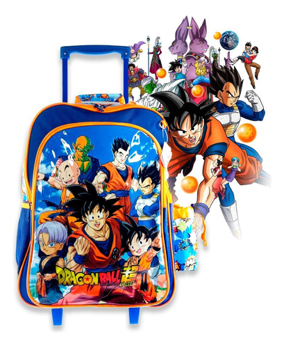 Mochila De Rodinha Dragon Ball Super Reforçada