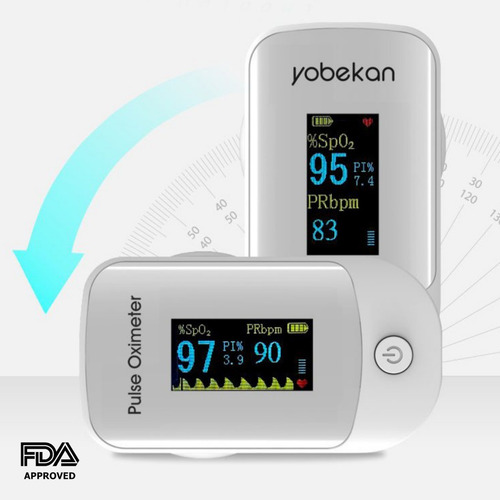 Imagen 8 de 8 de Oximetro Profesional Dedo Pulso Digital Certificado Yobekan