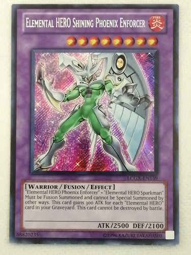 Elemental Hero Shining Phoenix Enforcer Secret Yugioh