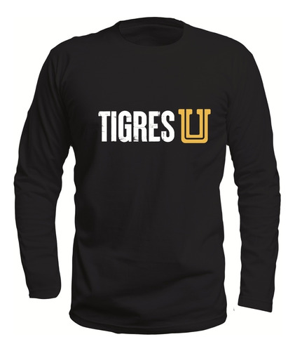 Playera Hombre Tigres Uanl U Manga Larga