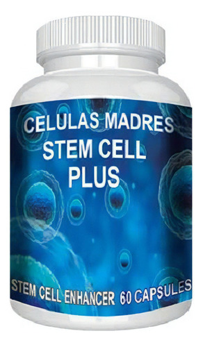 Celulas Madre Stem Plus Alga Afa 1000 Mg  60 Cap. Americano Sabor Sin Sabor