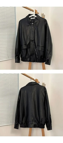 Chaqueta De Cuero Pu Para Hombre, Estilo Motocicleta, Moda C
