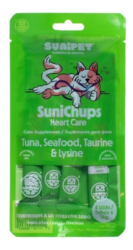 Snack Para Gatos Sunichups Heart Care (atun Y Taurina)