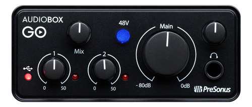 Interface de áudio portátil compacta Presonus Audiobox Go