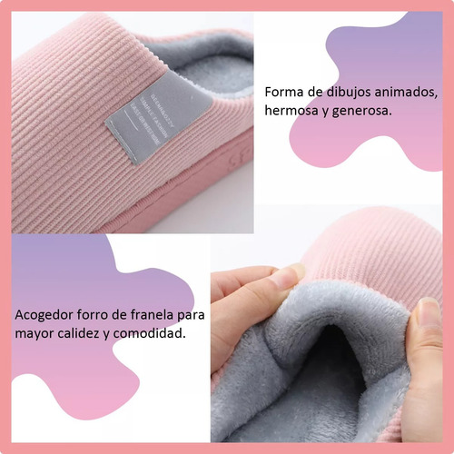 Pantuflas Peluche Mantener Caliente Suaves Y Cómodo Unisex