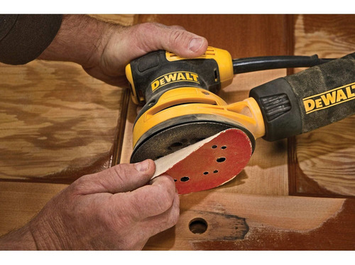Lijadora Roto Orbital Aleatoria 5'' 280w Dewalt Dwe6421-b3 Color Amarillo Frecuencia 50 Hz/60 Hz
