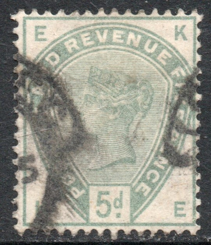 Reino Unido Antiguo Sello Usado De 5 P. Reina Victoria 1883