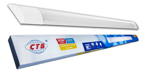 Luminária Linear Led 40w 6500k Branco Frio 1,20 Metros Ctb