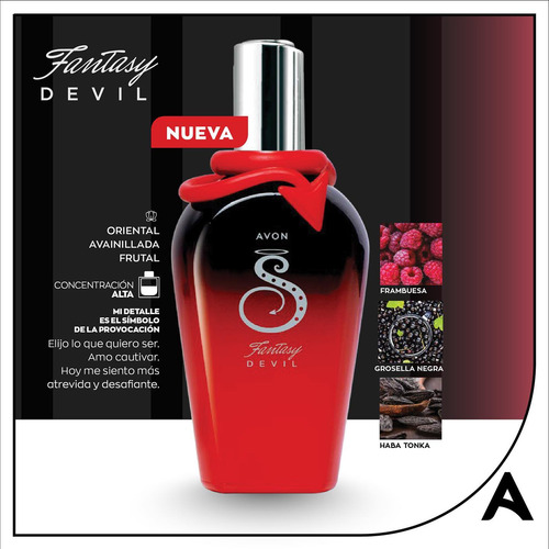 Set 2 Pzs Fragancia Fantasy Devil Avon Para Dama