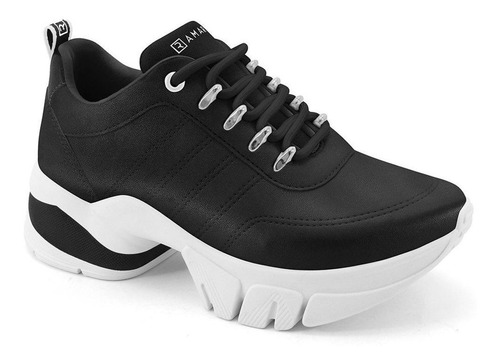 Tenis Feminino Ramarim Chunky Sneaker Flatform 2180103 Preto