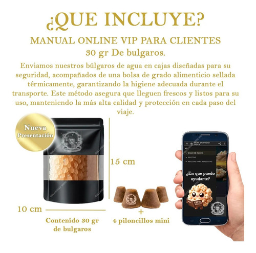 Bulgaros Tibicos Kfir De Agua 100% Orgánico 100gr Guía Y Cui