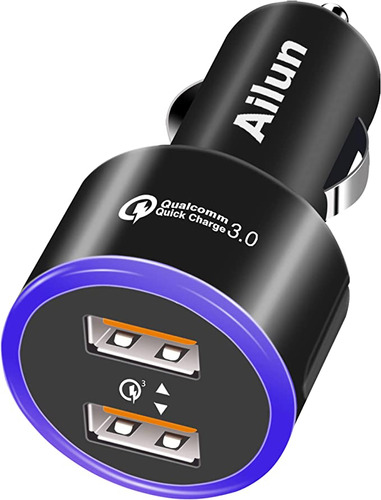 Ailun Fast Car Charger Dual Qualcomm Quick Charge 3.0 Ports