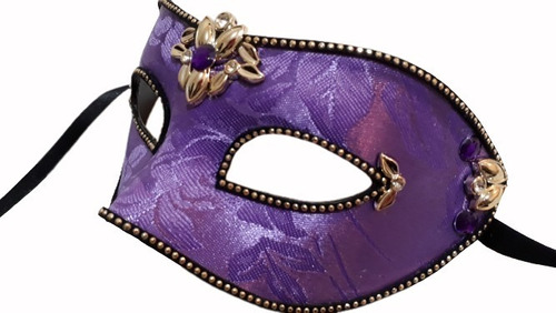 Antifaz Veneciano Máscara Fiesta Modelo Violeta