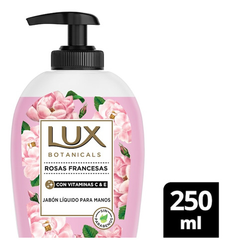 Lux Jabon Liquido Para Manos Rosas Francesas Con Dosif 250ml