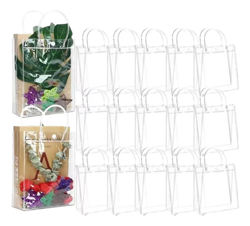 Paquete Con Bolsas De Regalo De Plástico De Pvc Reutilizadas