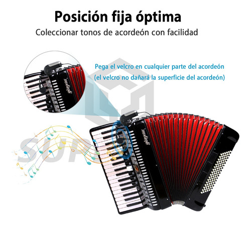 Micrófono Profesional Superadd Kx823 Para Acordeón Negro