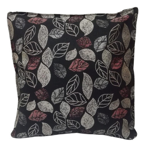 Imagen 1 de 10 de Almohadon Chenille 60x60 P Sillón Algarrobo Con Fuelle Y Cierre