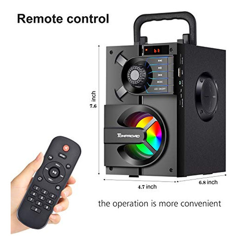 Altavoz Bluetooth, Altavoces Portátiles Bluetooth Con Subwoo