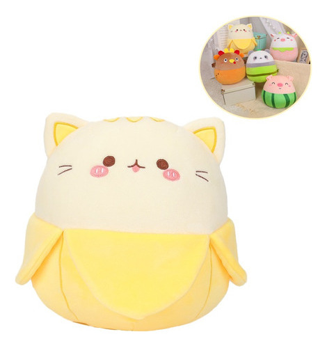 Plátano Gato Casa Almohada De Peluche De Regalo L