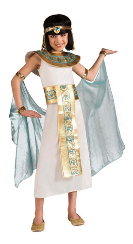 Disfraz Talla Medium(8-10) Para Niña De Cleopatra Halloween