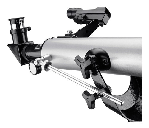 Telescopio Profesional Barska 900x60mm Con Tripie Refractor Color Plata
