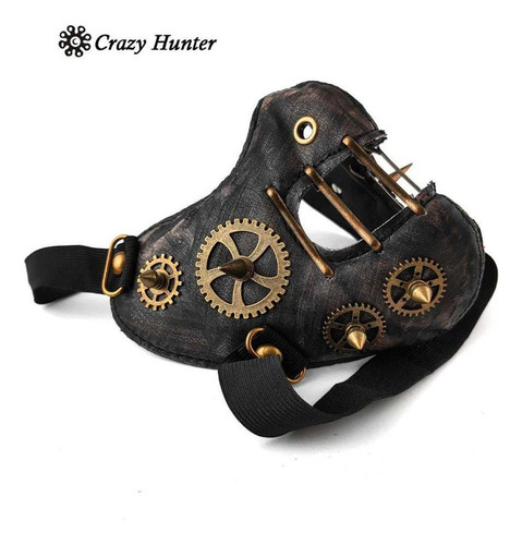 B Em Steampunk Retro Gótico Máscara De Couro Cosplay