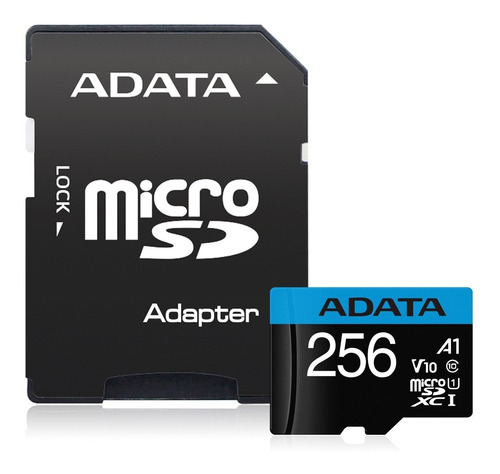 Memoria Micro Sd Adata 256gb Con Adaptador Sd Clase 10 