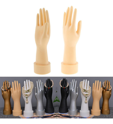 Pacote De 2 Mãos Modelo Manequim Com Base Estável Para