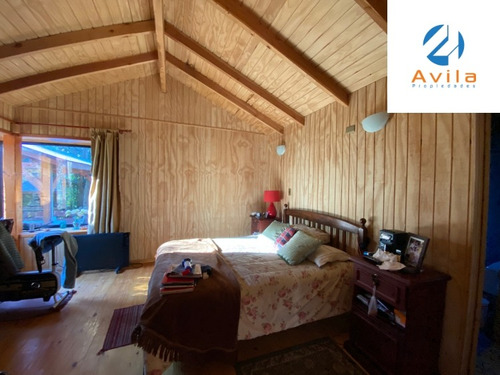 Pucón Terreno 553 M2 C/ Casa 88m2 Sector Quelhue Cod.vtin067