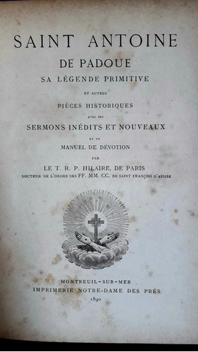 Saint Antoine De Pádua 1890 Legende Primitive