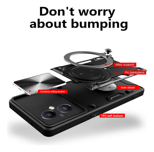 Funda Con Soporte Magnético Para Oppo Reno 7 Lite